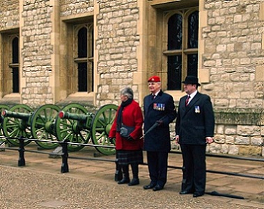 A picture of officials waiting for the next parade